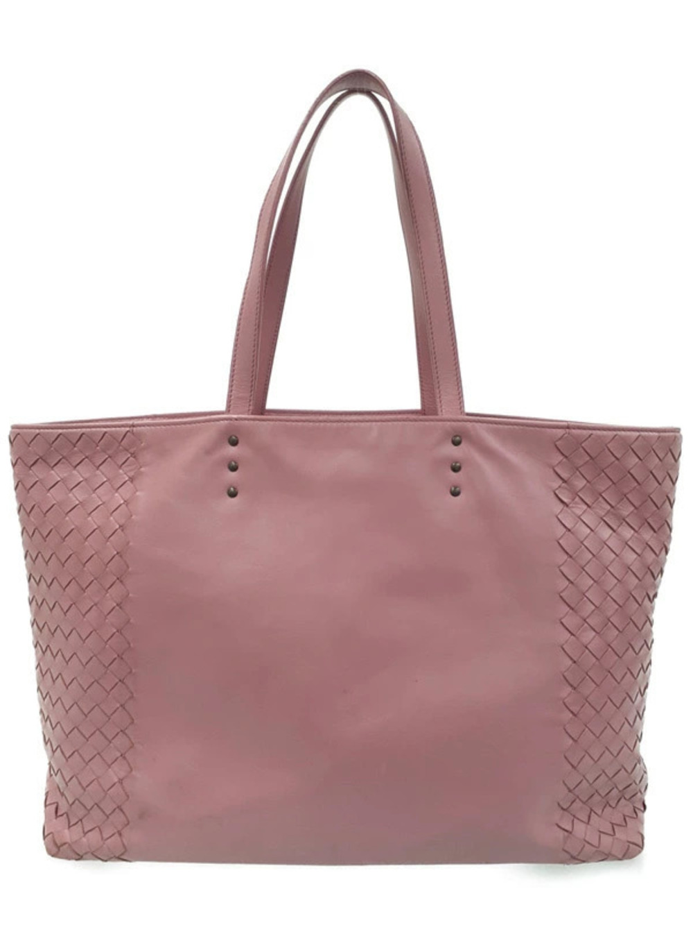 Bottega Veneta pink grain leather Fourre Tout tote bag Intrecciato woven